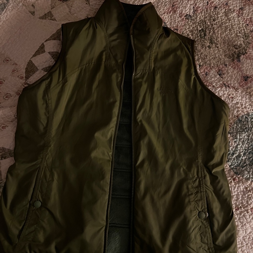 The North Face Olive Green Vest